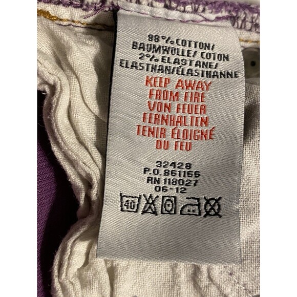 Mini Boden Girls Corduroy Skirt Heart Pockets Purple Size 7-8 School Holiday - Picture 7 of 8